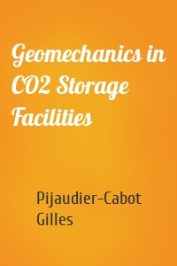 Geomechanics in CO2 Storage Facilities