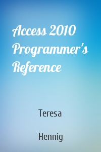 Access 2010 Programmer's Reference