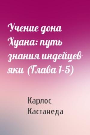 Обложка книги «Учение дона Хуана: путь знания индейцев яки (Глава 1-5)» — Карлос Кастанеда