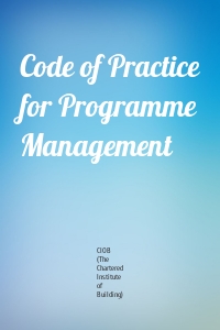 Code of Practice for Programme Management