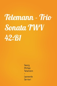 Telemann - Trio Sonata TWV 42:B1