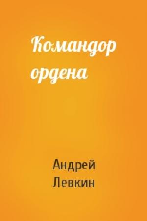 Обложка книги «Командор ордена» — Андрей Левкин