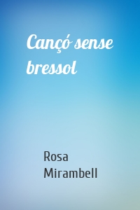 Cançó sense bressol