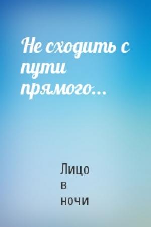 Обложка книги «Не сходить с пути прямого...» — Лицо в ночи