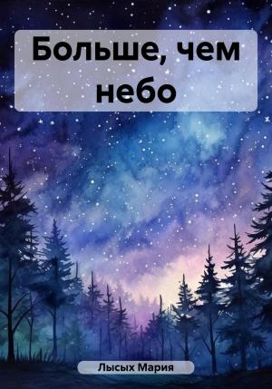 Обложка книги «Больше, чем небо» — Мария Лысых