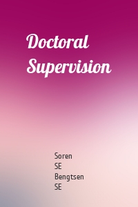 Doctoral Supervision