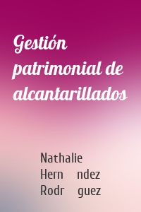 Gestión patrimonial de alcantarillados