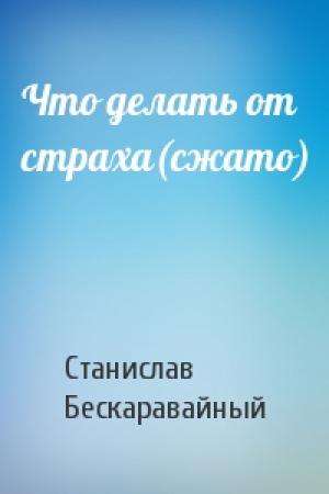 Обложка книги «Что делать от страха(сжато)» — С Бескаравайный