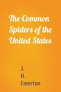 The Common Spiders of the United States