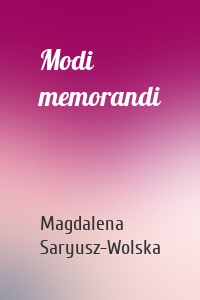 Modi memorandi