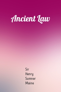Ancient Law