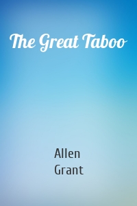 The Great Taboo