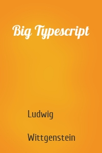 Big Typescript