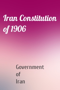 Iran Constitution of 1906