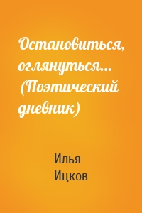 Остановиться, оглянуться… (Поэтический дневник)