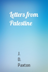 Letters from Palestine