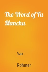 The Word of Fu Manchu