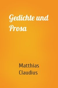 Gedichte und Prosa
