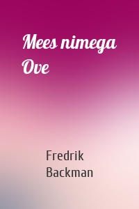 Mees nimega Ove