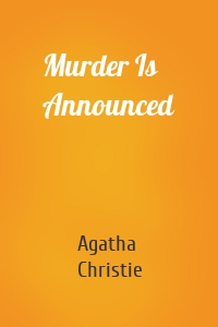 Murder Is Announced