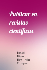 Publicar en revistas científicas