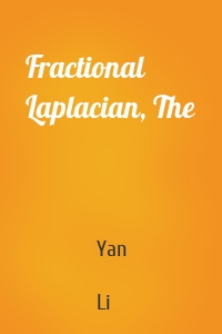 Fractional Laplacian, The