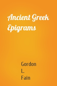 Ancient Greek Epigrams