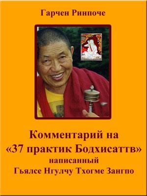 Обложка книги «Комментарий на «37 практик Бодхисаттв»» — Гарчен Ринпоче