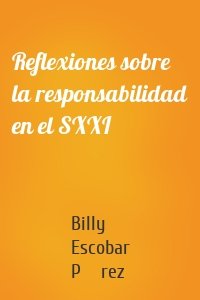 Reflexiones sobre la responsabilidad en el SXXI