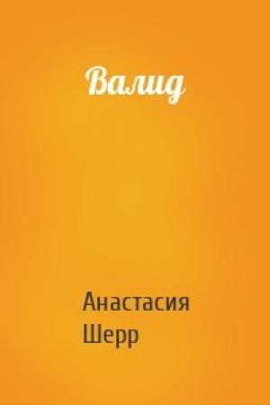 Обложка книги «Валид» — Анастасия Шерр
