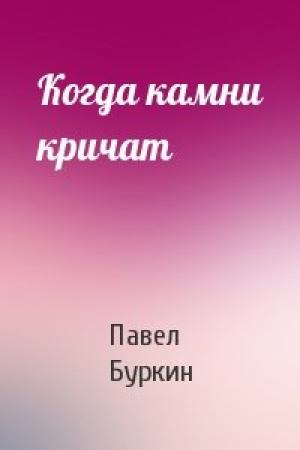 Обложка книги «Когда камни кричат» — Павел Буркин