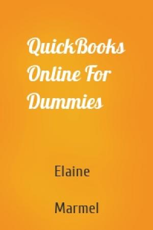 Обложка книги «QuickBooks Online For Dummies» — Elaine  Marmel