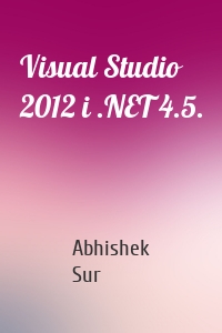 Visual Studio 2012 i .NET 4.5.