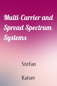 Multi-Carrier and Spread Spectrum Systems