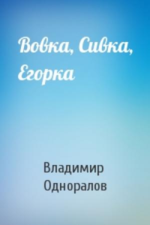Обложка книги «Вовка, Сивка, Егорка» — Владимир Одноралов