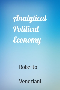 Analytical Political Economy