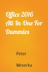 Office 2016 All-In-One For Dummies