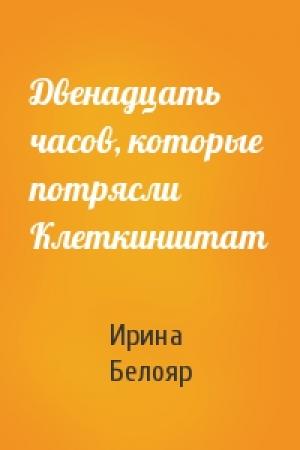 Обложка книги «Двенадцать часов, которые потрясли Клеткинштат» — Ирина Белояр
