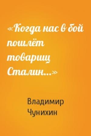 Обложка книги ««Когда нас в бой пошлёт товарищ Сталин…»» — Владимир Чунихин
