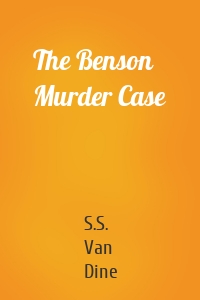 The Benson Murder Case