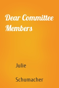 Dear Committee Members