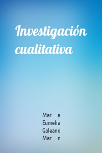 Investigación cualitativa