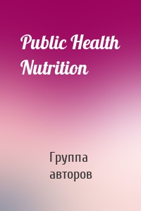 Public Health Nutrition