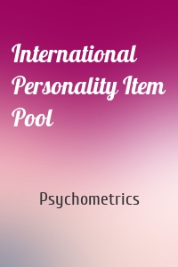 International Personality Item Pool