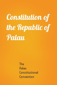 Constitution of the Republic of Palau