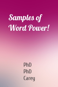 Samples of Word Power!