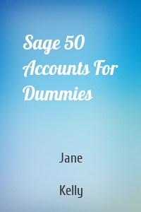 Sage 50 Accounts For Dummies