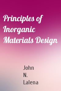 Principles of Inorganic Materials Design