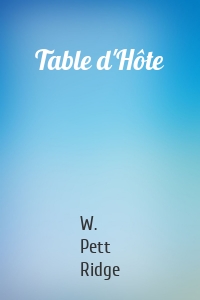 Table d'Hôte