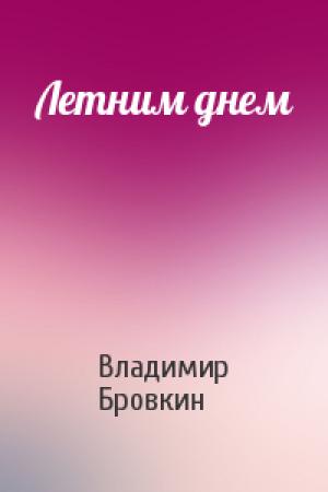 Обложка книги «Летним днем» — Владимир Бровкин